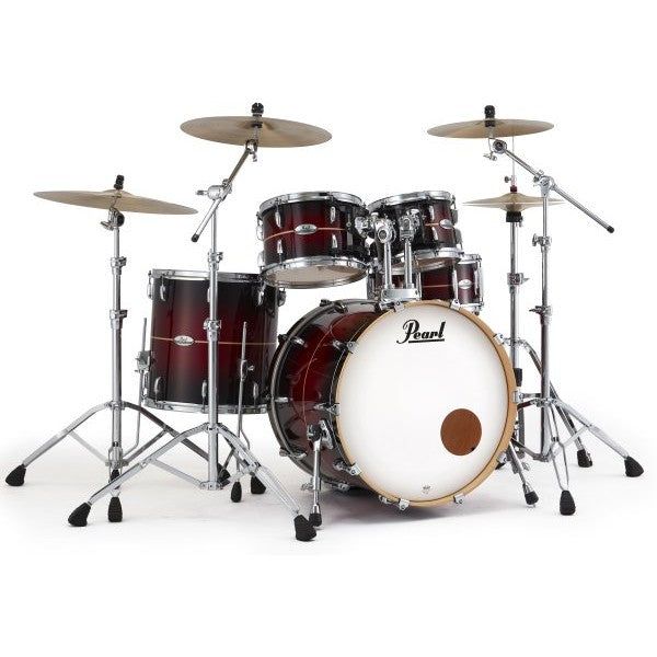Pearl - PMX Series 4-Piece Drum Shell Pack, Red Stripe Burst - PMX924BEDPC836