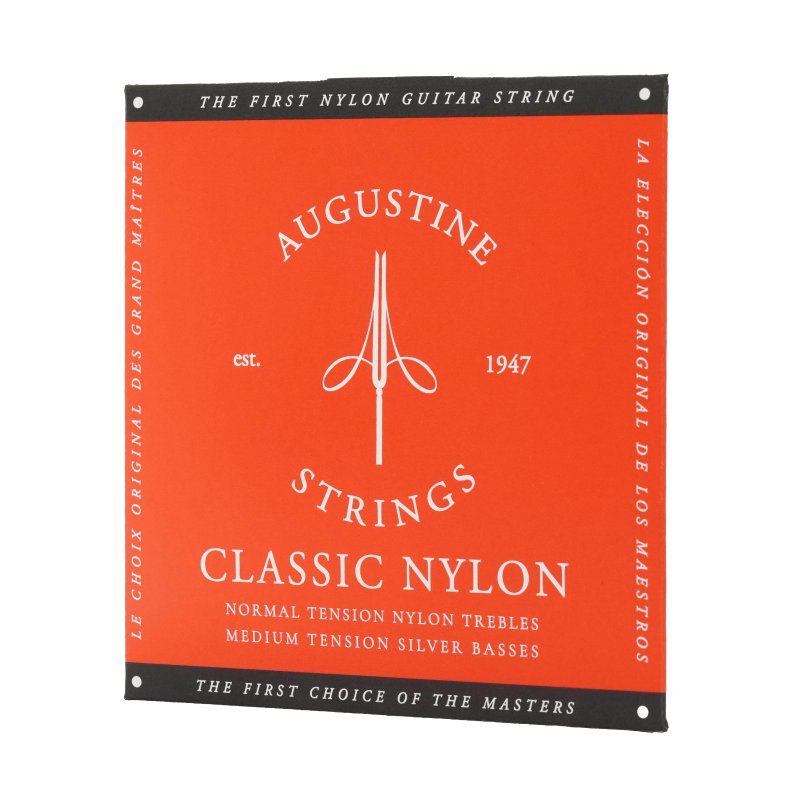 Augustine - Classic/Red - Medium Tension D/4Th Guitar Single String - RD4D
