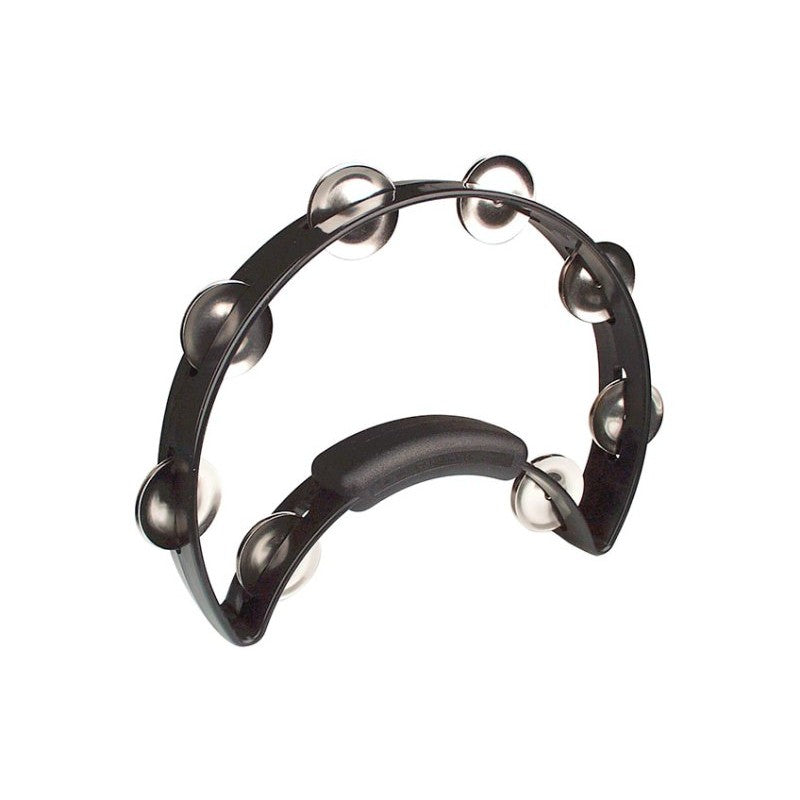 Rhythm Tech - Black with Nickel Jingles Solo Tambourine - RT1210