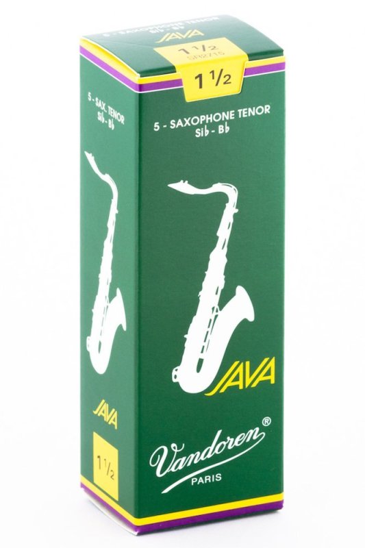 Vandoren - Tenor Sax JAVA Reeds Strength 1.5; Box of 5 - SR2715