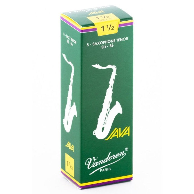 Vandoren - Tenor Sax JAVA Reeds Strength 1.5; Box of 5 - SR2715