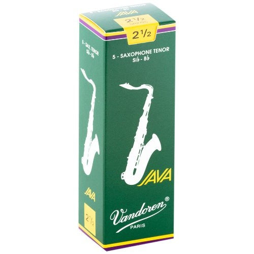 Vandoren - Tenor Sax JAVA Reeds Strength 2.5; Box of 5 - SR2725