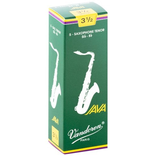 Vandoren - Tenor Sax JAVA Reeds Strength 3.5; Box of 5 - SR2735