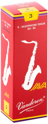 Vandoren - Tenor Sax JAVA Red Reeds Strength 3; Box of 5 - SR273R