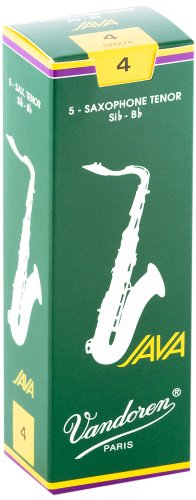 Vandoren - Tenor Sax JAVA Reeds Strength 4; Box of 5 - SR274