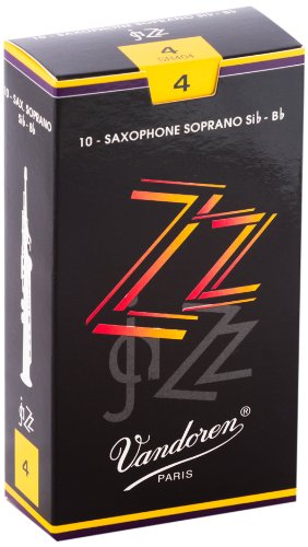 Vandoren - Soprano Sax ZZ Reeds Strength 4; Box of 10 - SR404