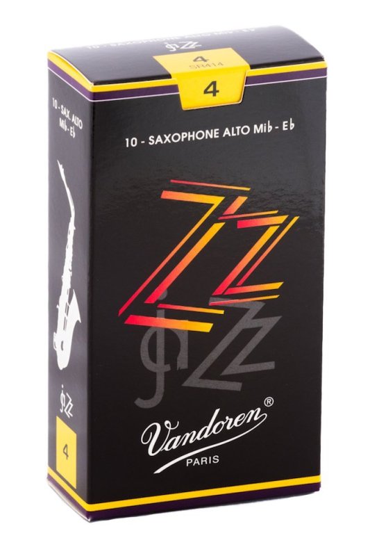 Vandoren - Alto Sax ZZ Reeds Strength 4; Box of 10 - SR414