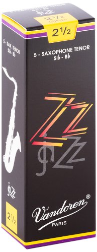 Vandoren - Tenor Sax ZZ Reeds Strength 2.5; Box of 5 - SR4225