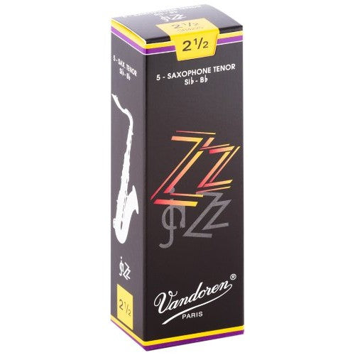 Vandoren - Tenor Sax ZZ Reeds Strength 2.5; Box of 5 - SR4225