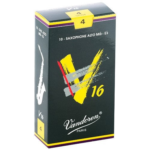 Vandoren - Alto Sax V16 Reeds Strength 4; Box of 10 - SR704