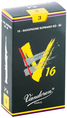 Vandoren - Soprano Sax V16 Reeds Strength 3; Box of 10 - SR713