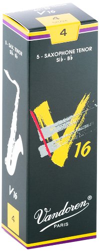 Vandoren - Tenor Sax V16 Reeds Strength 4; Box of 5 - SR724