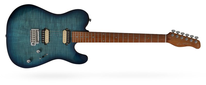 Sire Bass Guitars - Larry Carlton T7 FM Electric Guitar, Transparent Blue - T7-FM-TBL