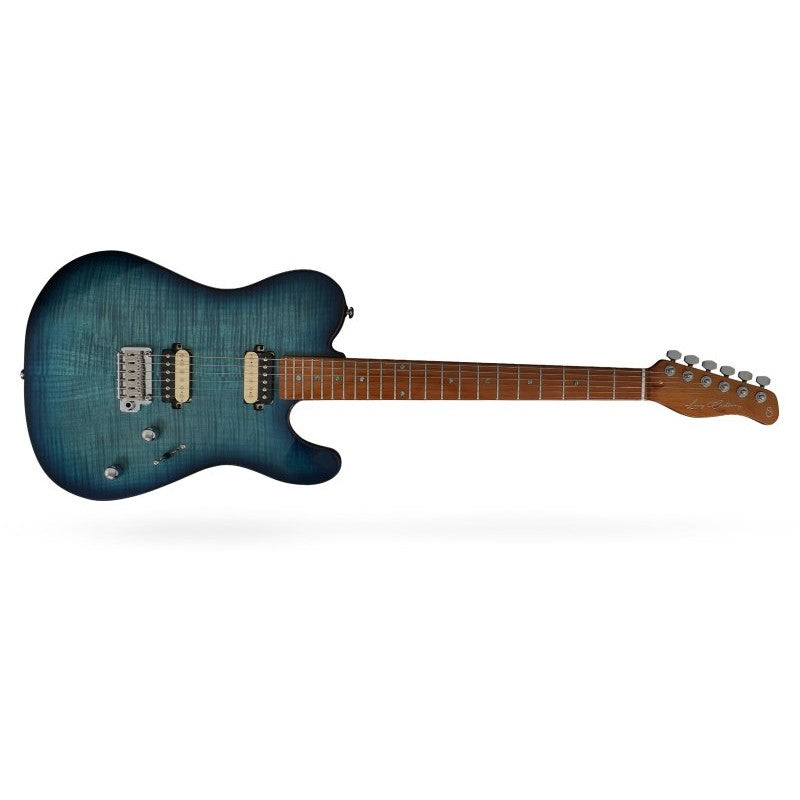 Sire Bass Guitars - Larry Carlton T7 FM Electric Guitar, Transparent Blue - T7-FM-TBL