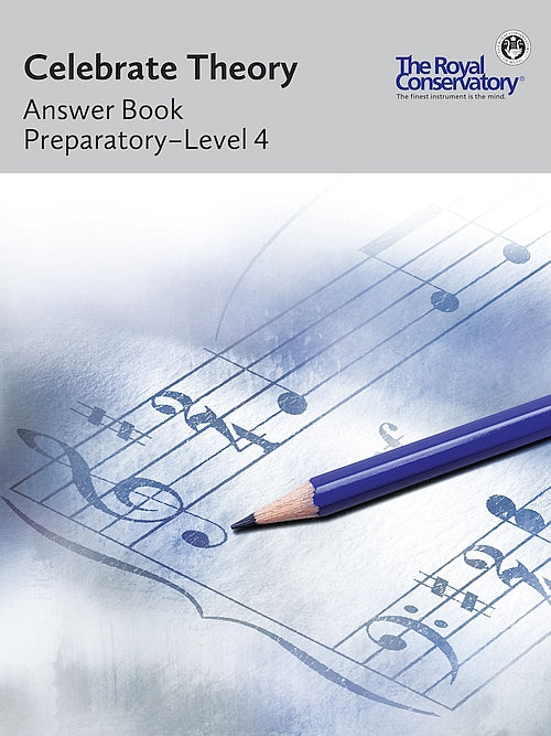 TCTA1 The Royal Conservatory RCM Publishing Celebrate Theory Answer Book Levels Preparatory-4