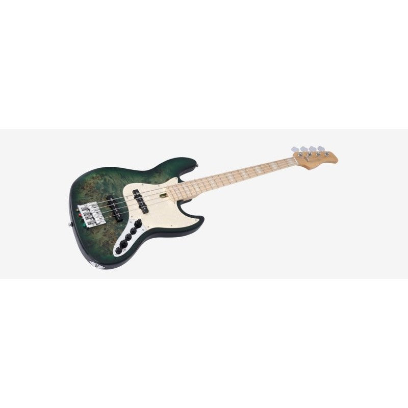 Sire Bass Guitars - Marcus Miller V7 Ash Reissue 4-String Electric Bass - Transparent Green Satin - V7-SWAMP-ASH-RI-4-TGRS