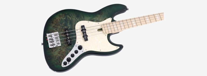 Sire Bass Guitars - Marcus Miller V7 Ash Reissue 4-String Electric Bass - Transparent Green Satin - V7-SWAMP-ASH-RI-4-TGRS