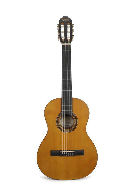 Valencia - 200 Series 3/4 Size Left-Handed Classical Guitar, Antique Natural Satin - VC203L