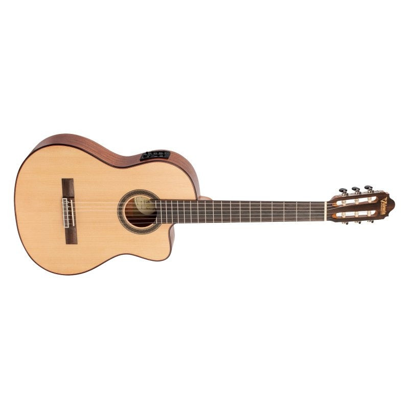 Valencia - 700 Series 4/4 Size Solid Sitka Spruce Top Classical Acoustic / Electric Guitar, Natural - VC704CE