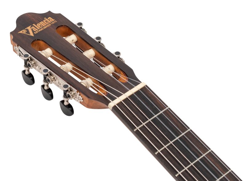 Valencia - 700 Series 4/4 Size Solid Sitka Spruce Top Classical Acoustic / Electric Guitar, Natural - VC704CE