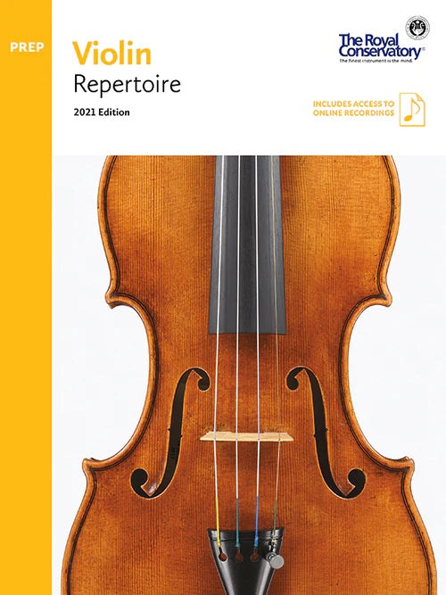 VLR00 The Royal Conservatory RCM Publishing Violin Repertoire Preparatory 2021 Edition