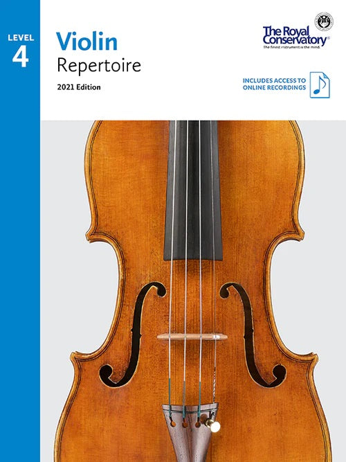 VLR04 The Royal Conservatory RCM Publishing Violin Repertoire 4 2021 Edition