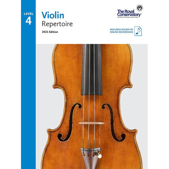 VLR04 The Royal Conservatory RCM Publishing Violin Repertoire 4 2021 Edition