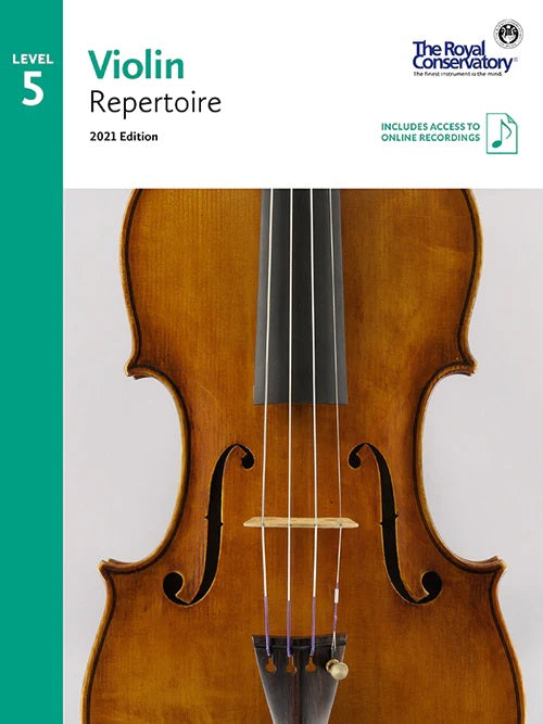 VLR05 The Royal Conservatory RCM Publishing Violin Repertoire 5 2021 Edition