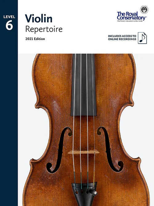 VLR06 The Royal Conservatory RCM Publishing Violin Repertoire 6 2021 Edition