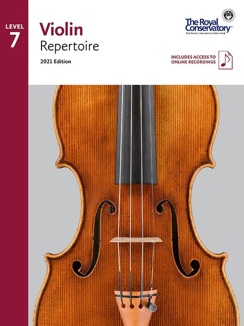 VLR07 The Royal Conservatory RCM Publishing Violin Repertoire 7 2021 Edition