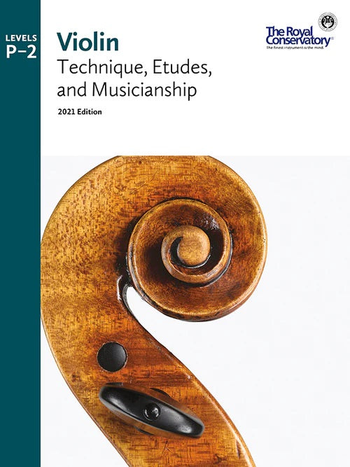 VLT01 The Royal Conservatory RCM Publishing Violin Technique Etudes and Musicianship Prep-2 2021 Edition