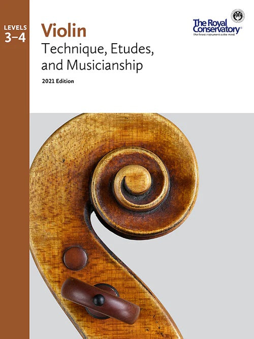 VLT02 The Royal Conservatory RCM Publishing Violin Technique Etudes and Musicianship 3-4 2021 Edition