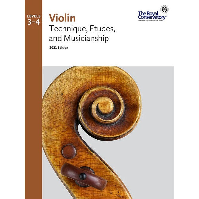 VLT02 The Royal Conservatory RCM Publishing Violin Technique Etudes and Musicianship 3-4 2021 Edition
