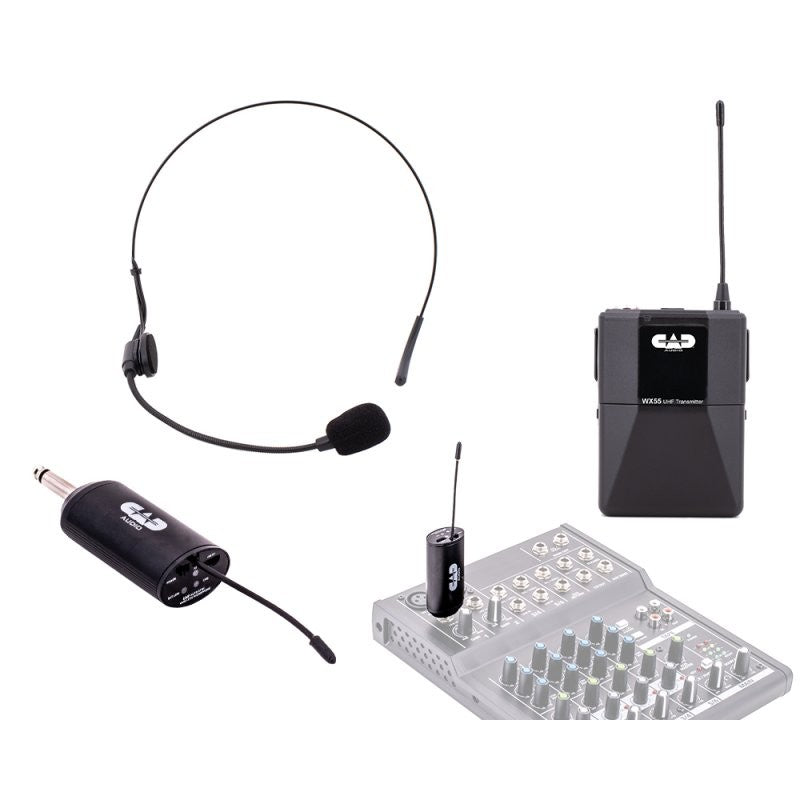 CAD - Digital Wireless Microphone System with Bodypack and Headset (500 to 599 MHz) - WX55