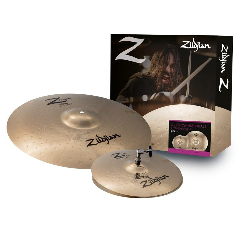 Zildjian - Z Custom Essentials 2-piece Cymbal Pack with 14" Hi-hats and 20" Ride - ZCESS