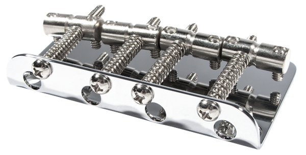 Fender - Pure Vintage '70s Jazz Bass® Bridge Assembly - Chrome - 005-5257-049