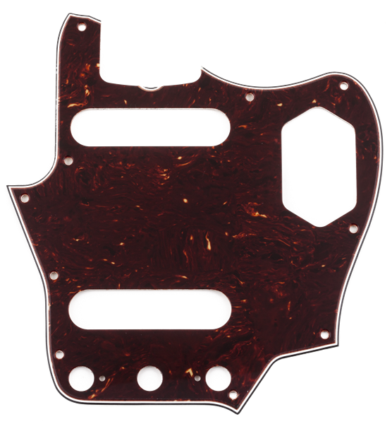 Fender - Pure Vintage Pickguard - '65 Jaguar® - 10-Hole Mount - Brown Shell - 3-Ply - 009-4464-049