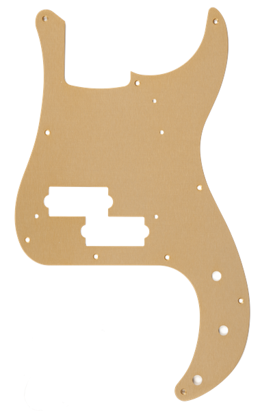 Fender - Pure Vintage Pickguard - '58 P Bass® - 10-Hole Mount - Gold Anodized - Lacquer Finish - 009-5634-049