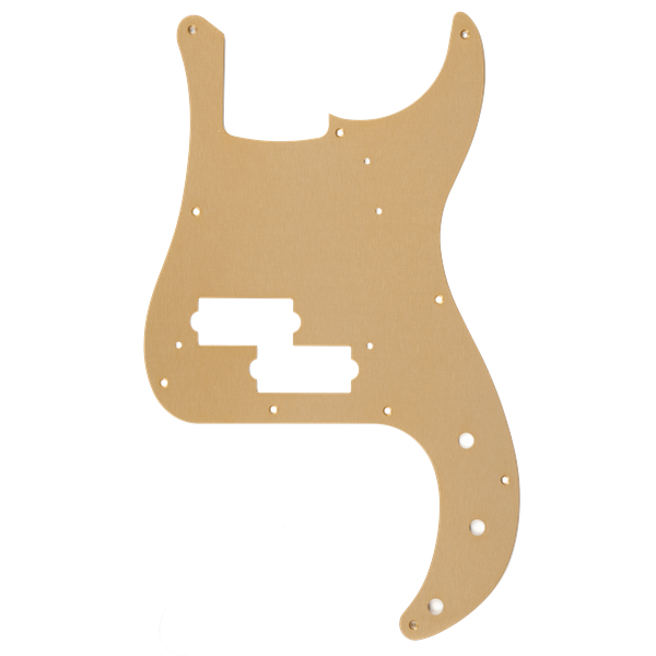 Fender - Pure Vintage Pickguard - '58 P Bass® - 10-Hole Mount - Gold Anodized - Lacquer Finish - 009-5634-049