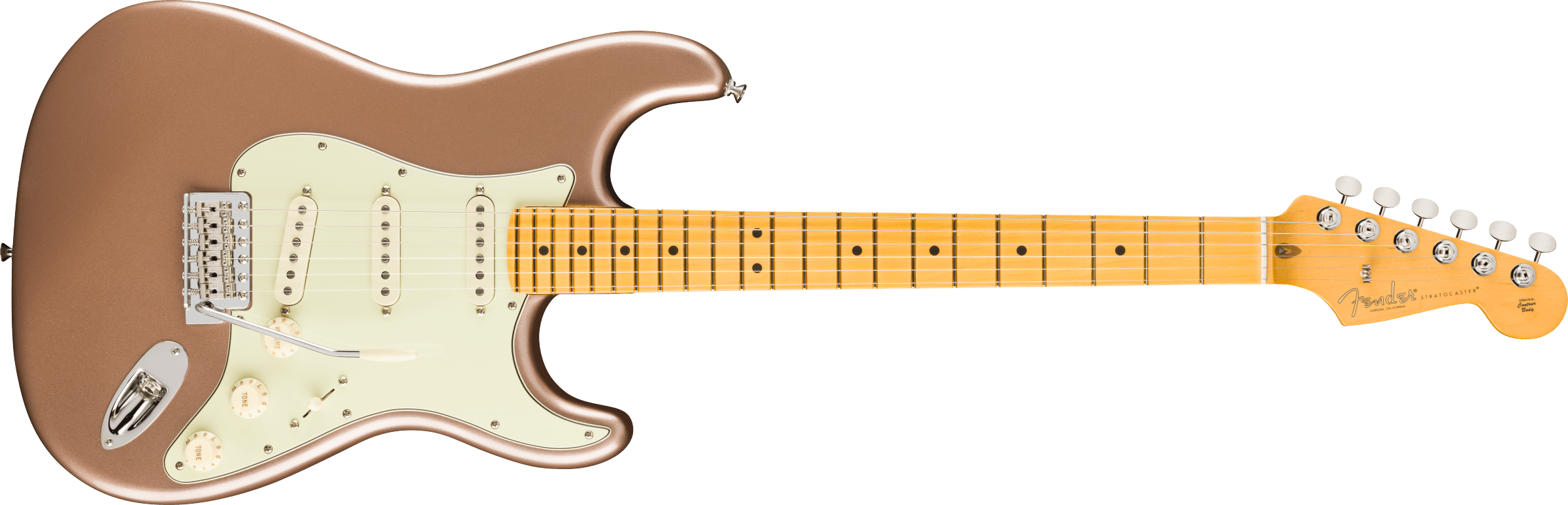 Fender - American Professional Classic Stratocaster®, Maple Fingerboard, Faded Firemist Gold - 011-4942-384