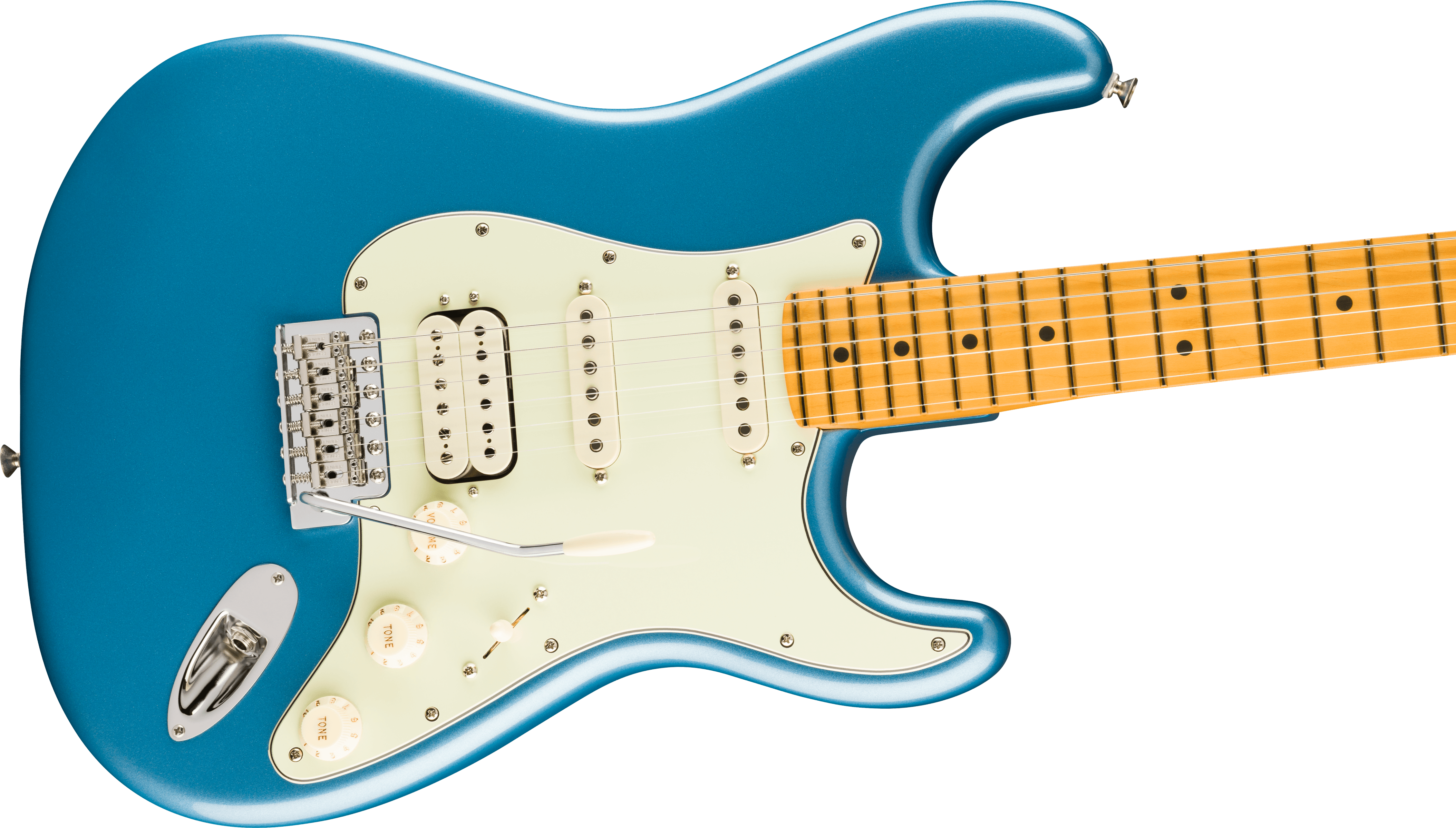 Fender - American Professional Classic Stratocaster® HSS, Maple Fingerboard, Faded Lake Placid Blue - 011-4952-379