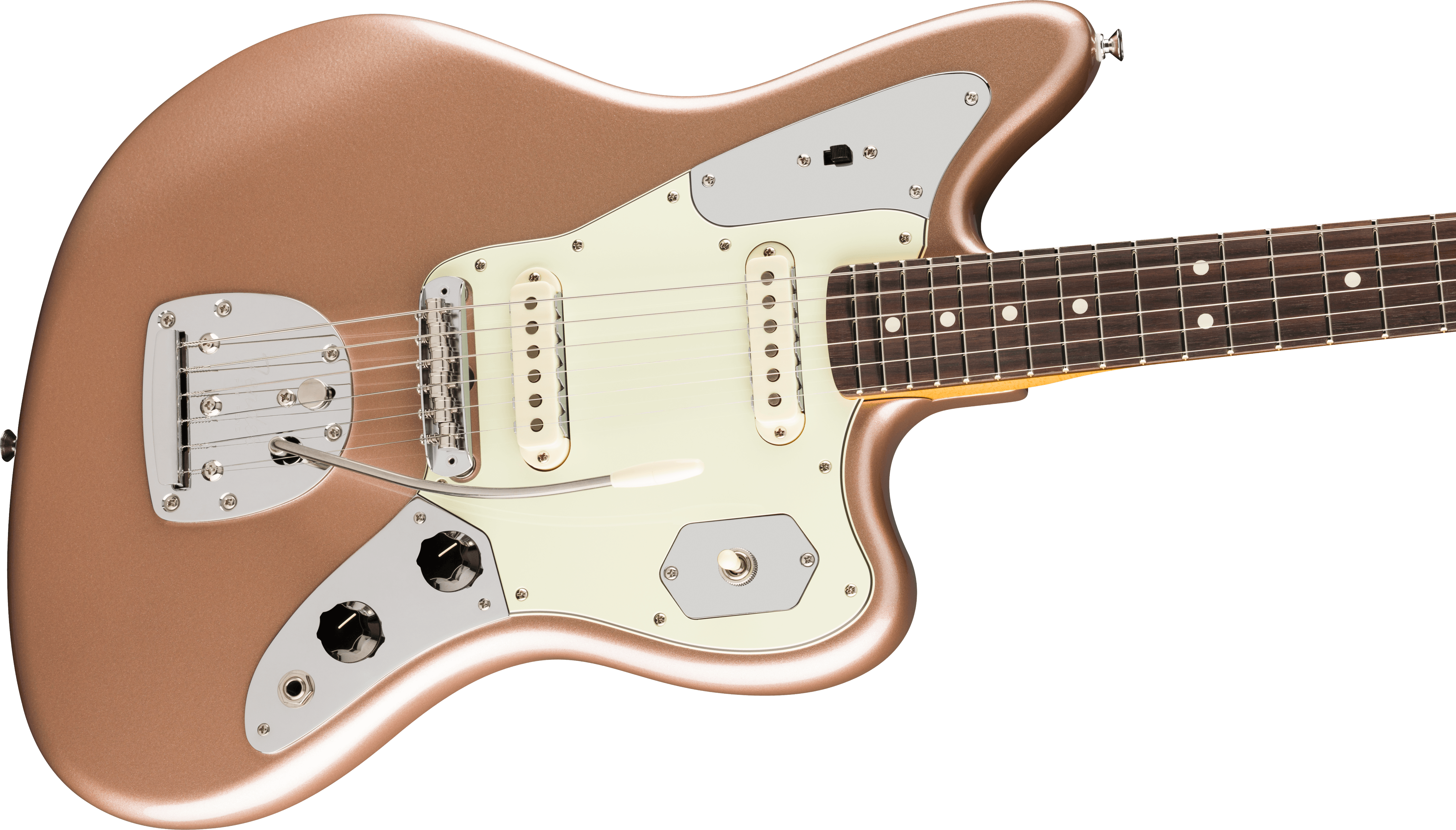 Fender - American Professional Classic Jaguar®, Rosewood Fingerboard, Faded Firemist Gold - 011-4990-384