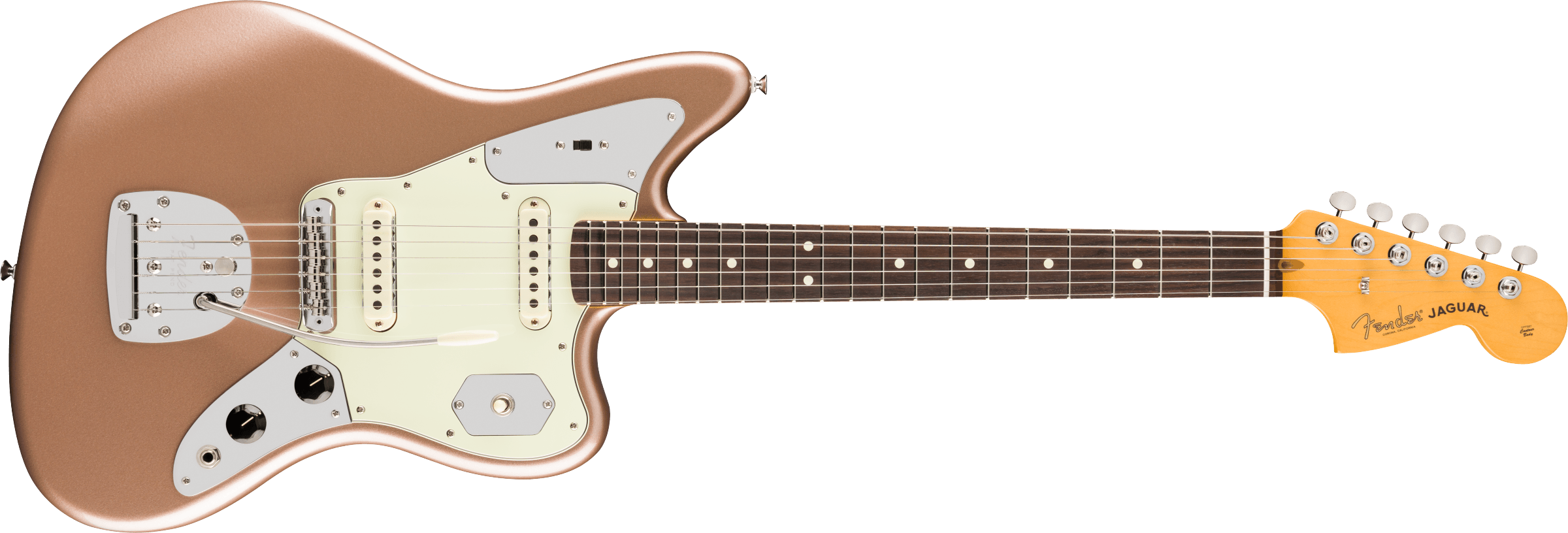 Fender - American Professional Classic Jaguar®, Rosewood Fingerboard, Faded Firemist Gold - 011-4990-384