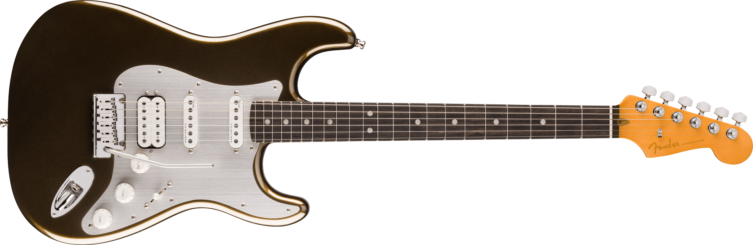 Fender - American Ultra II Stratocaster® HSS - Ebony Fingerboard - Texas Tea - 011-9151-790