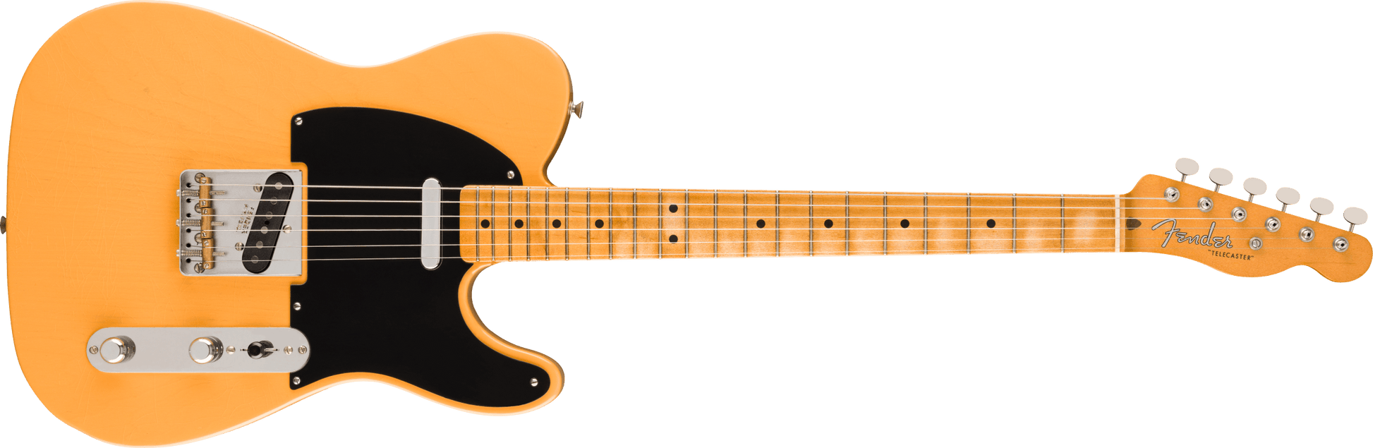 Fender - 75th Anniversary Vintera® Road Worn® 1951 Telecaster® - Maple Fingerboard - Butterscotch Blonde - 014-0122-750