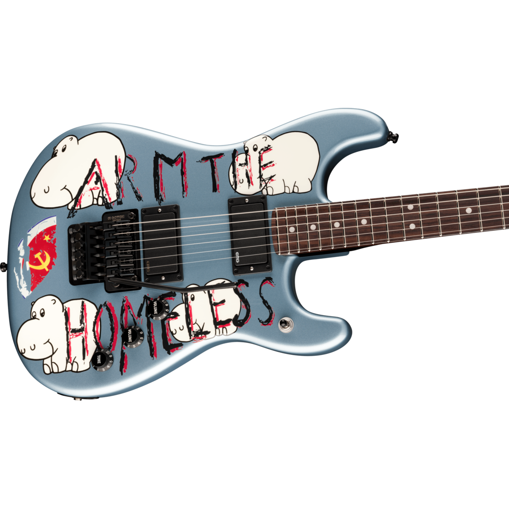 Fender - Fender Presents: Tom Morello "Arm The Homeless" - Rosewood Fingerboard - Blue Ice Metallic - 014-0360-783