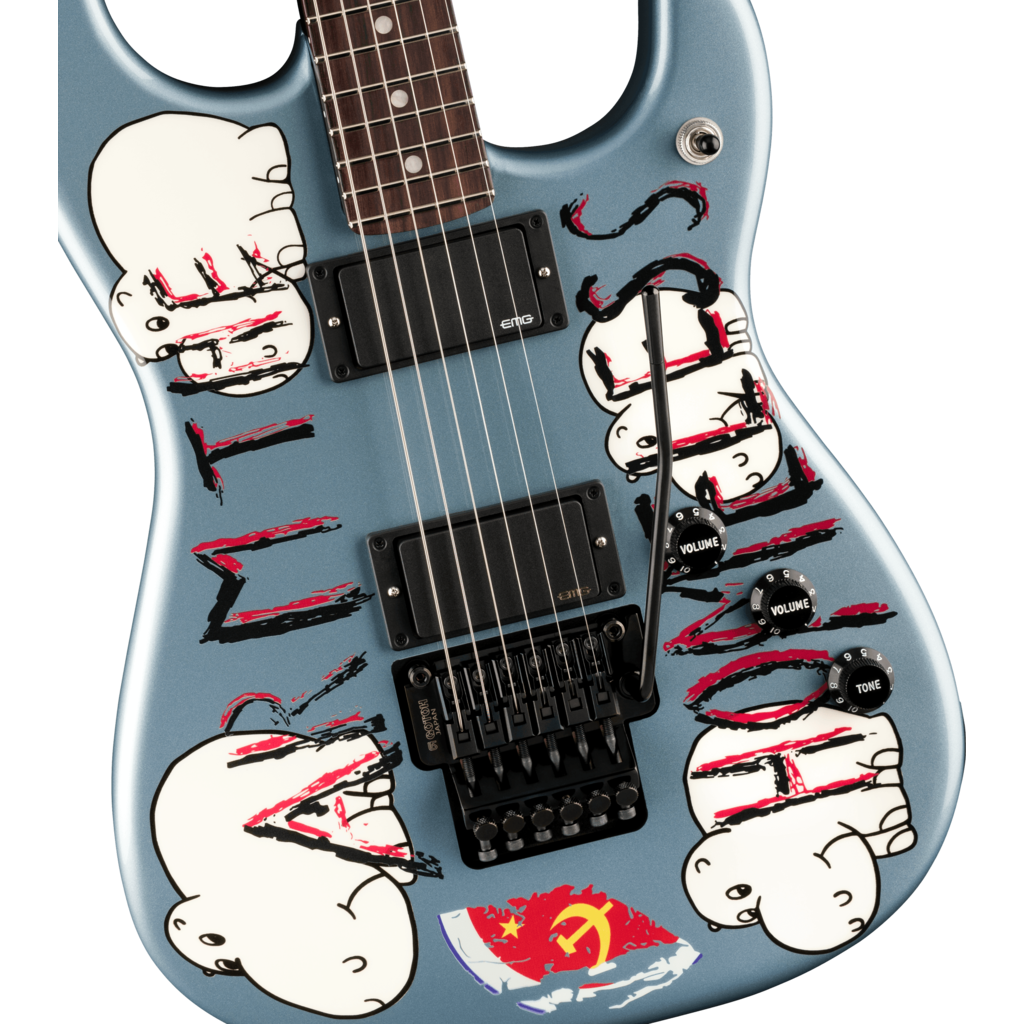 Fender - Fender Presents: Tom Morello "Arm The Homeless" - Rosewood Fingerboard - Blue Ice Metallic - 014-0360-783