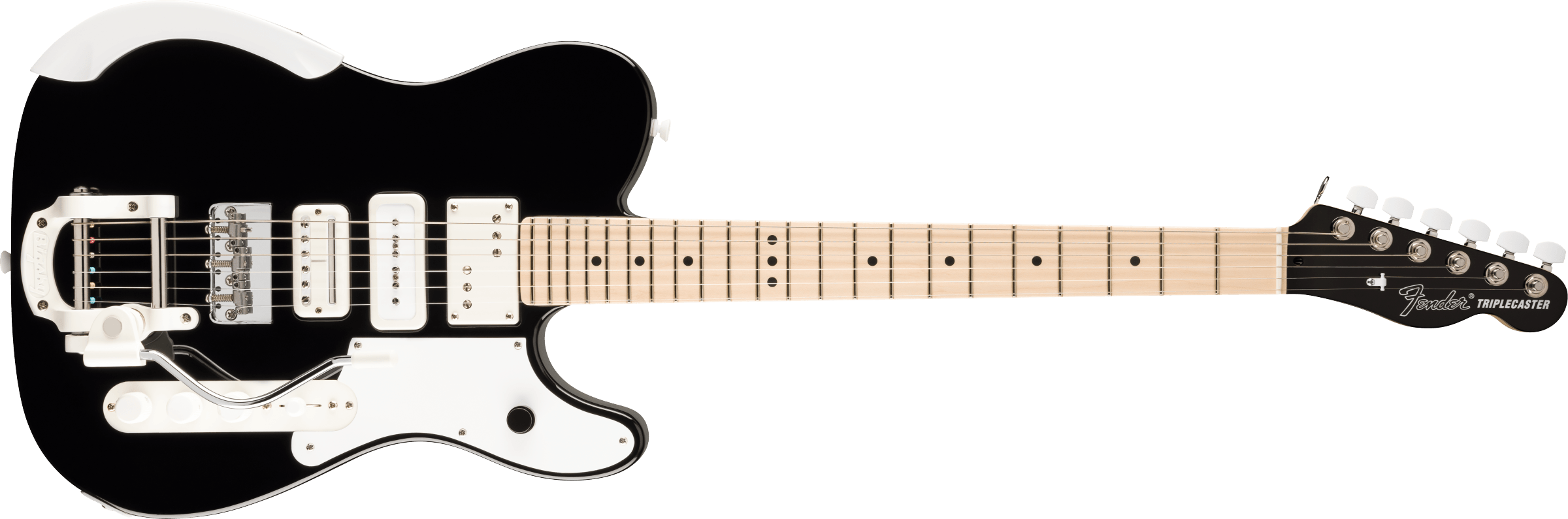 Fender - Jack White Triplecaster® - Maple Fingerboard - Black - 017-6812-706