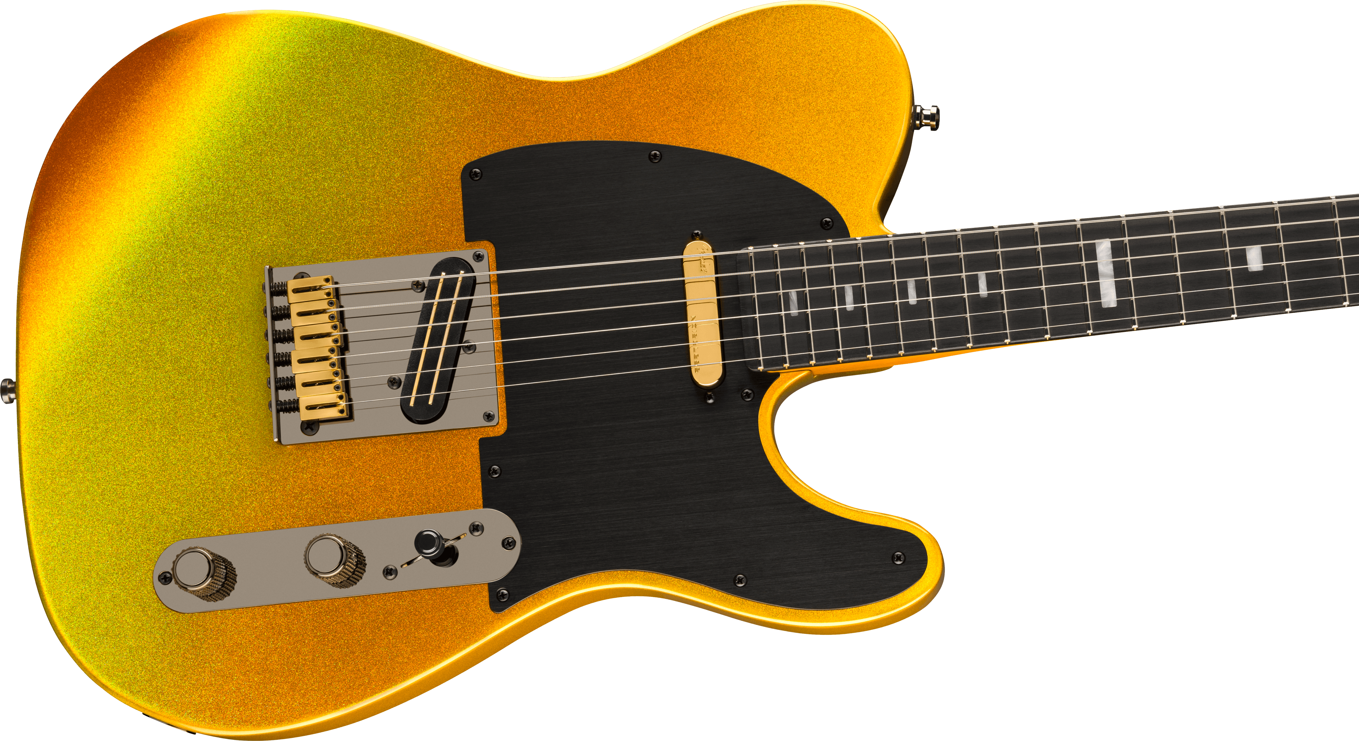 Fender - 75th Anniversary American Ultra II Telecaster® - Ebony Fingerboard - Liquid Gold - 017-7011-728