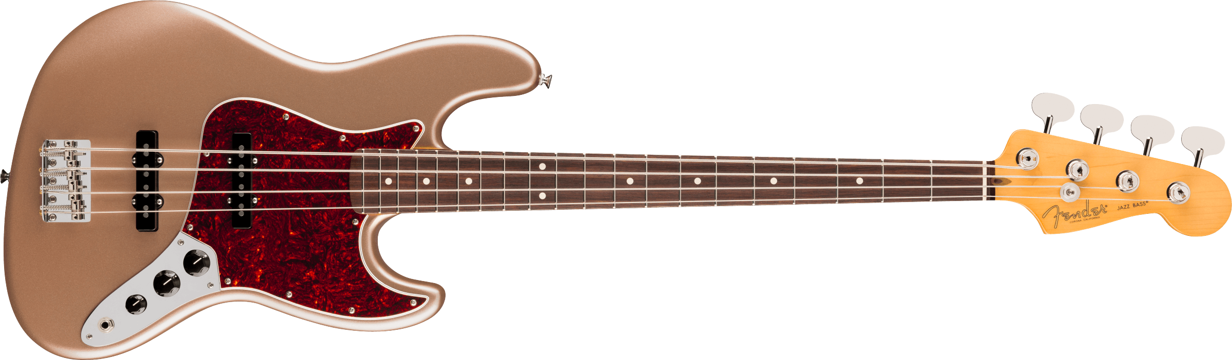 Fender - American Professional Classic Jazz Bass®, Rosewood Fingerboard, Faded Firemist Gold - 019-8640-384